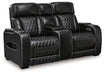 Boyington Power Reclining Loveseat with Console - Woo Town Furniture (Worcester,MA)