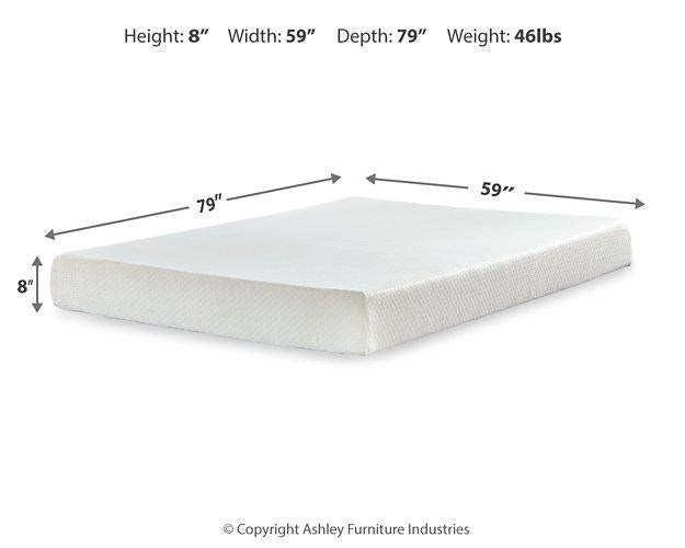 Chime 8 Inch Memory Foam Mattress in a Box - Woo Town Furniture (Worcester,MA)