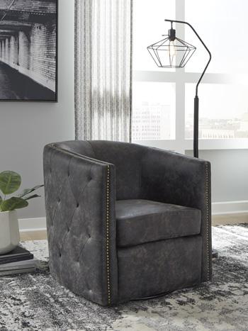 Brentlow Swivel Accent Chair - Woo Town Furniture (Worcester,MA)