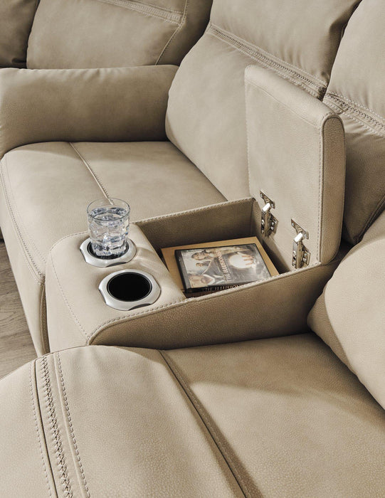 Next-Gen DuraPella Power Reclining Loveseat with Console - Woo Town Furniture (Worcester,MA)