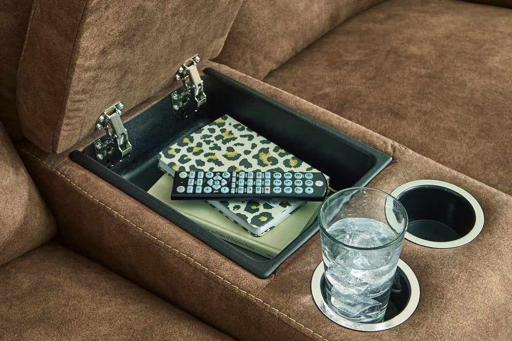 Edenwold Reclining Loveseat with Console - Woo Town Furniture (Worcester,MA)