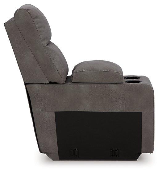 Next-Gen DuraPella Power Reclining Sectional Loveseat with Console - Woo Town Furniture (Worcester,MA)