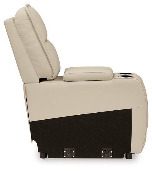 Double Deal Reclining Sectional with Console - Woo Town Furniture (Worcester,MA)