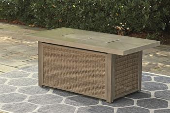 Beachcroft Outdoor Fire Pit Table - Woo Town Furniture (Worcester,MA)