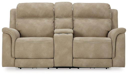 Next-Gen DuraPella Power Reclining Loveseat with Console - Woo Town Furniture (Worcester,MA)