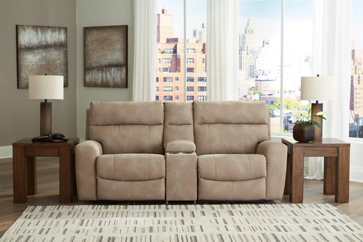 Next-Gen DuraPella Power Reclining Sectional Loveseat with Console - Woo Town Furniture (Worcester,MA)