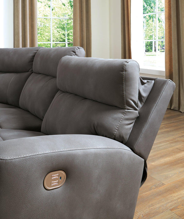 Next-Gen DuraPella Power Reclining Sectional Sofa - Woo Town Furniture (Worcester,MA)