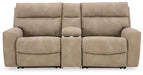 Next-Gen DuraPella Power Reclining Sectional Loveseat with Console - Woo Town Furniture (Worcester,MA)