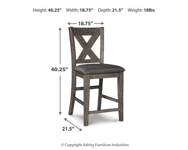Caitbrook Counter Height Upholstered Bar Stool - Woo Town Furniture (Worcester,MA)