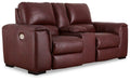Alessandro Power Reclining Loveseat with Console - Woo Town Furniture (Worcester,MA)