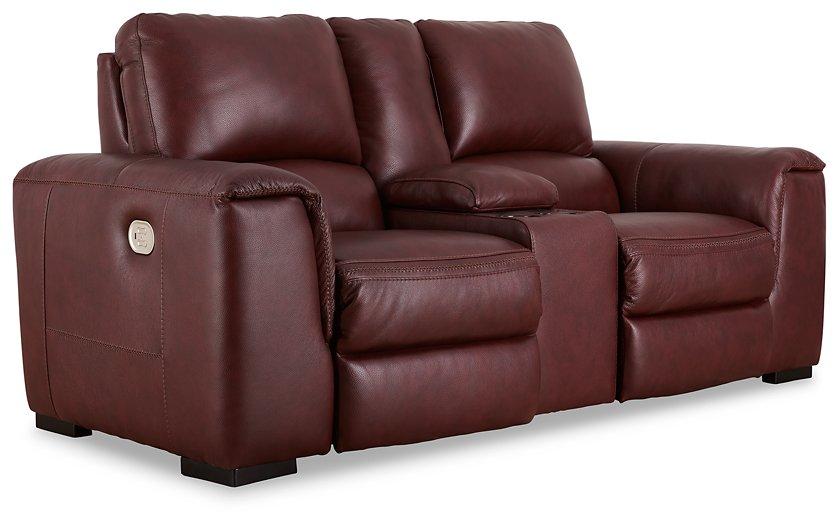 Alessandro Power Reclining Loveseat with Console - Woo Town Furniture (Worcester,MA)