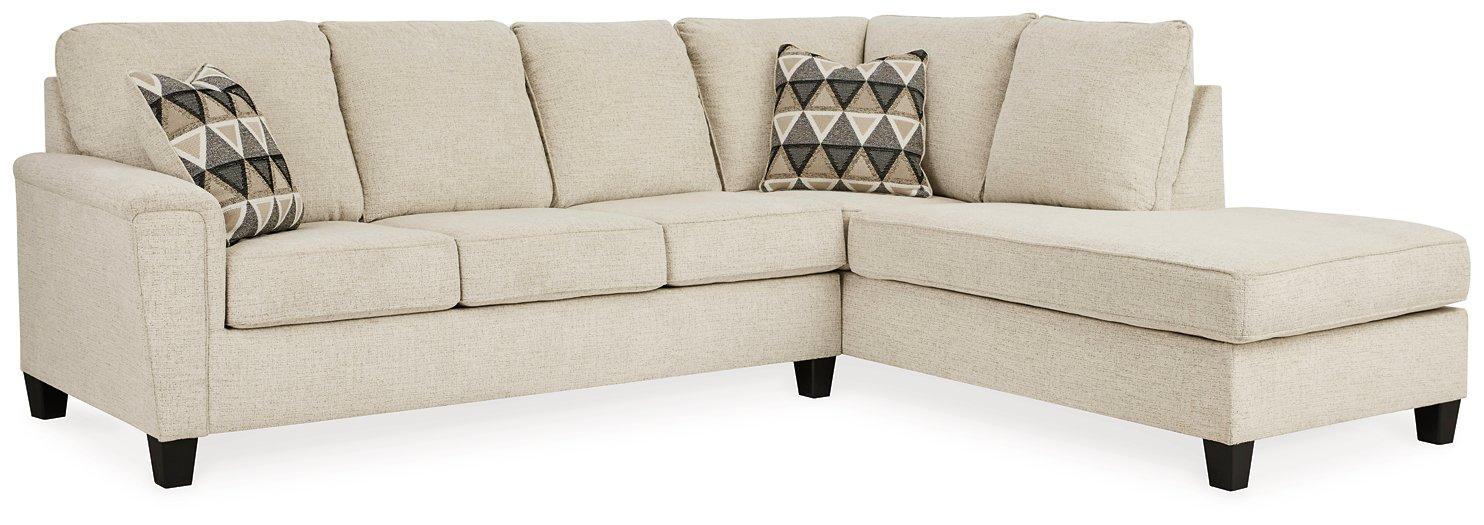 Abinger 2-Piece Sectional with Chaise - Woo Town Furniture (Worcester,MA)