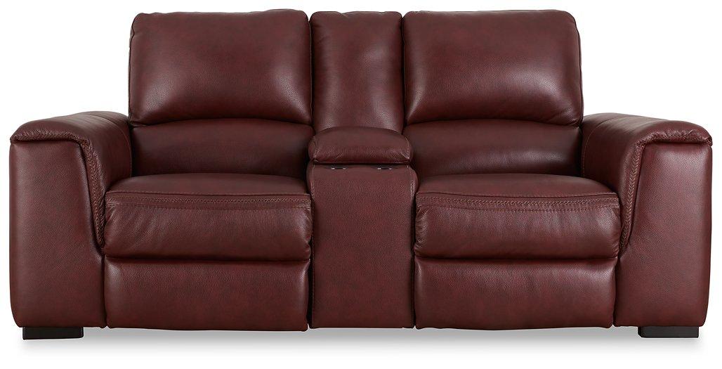 Alessandro Power Reclining Loveseat with Console - Woo Town Furniture (Worcester,MA)