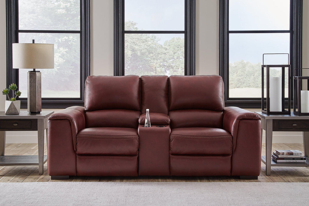 Alessandro Power Reclining Loveseat with Console - Woo Town Furniture (Worcester,MA)
