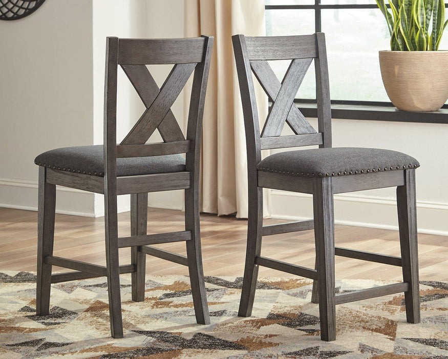 Caitbrook Counter Height Upholstered Bar Stool - Woo Town Furniture (Worcester,MA)