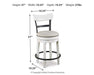 Valebeck Counter Height Bar Stool - Woo Town Furniture (Worcester,MA)
