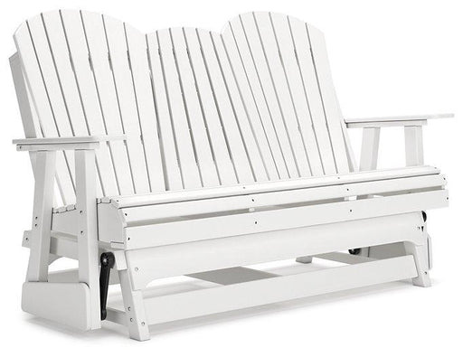 Hyland wave Outdoor Glider Loveseat - Woo Town Furniture (Worcester,MA)