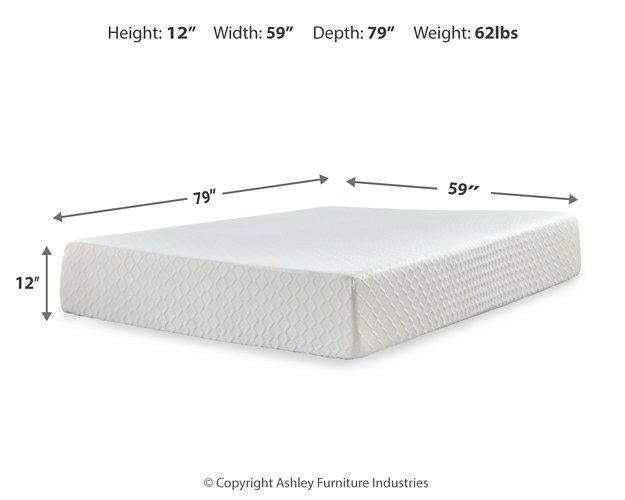 Chime 12 Inch Memory Foam Mattress in a Box - Woo Town Furniture (Worcester,MA)