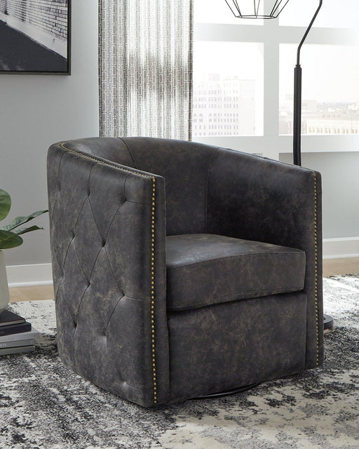 Brentlow Swivel Accent Chair - Woo Town Furniture (Worcester,MA)