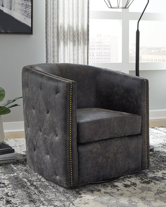 Brentlow Swivel Accent Chair - Woo Town Furniture (Worcester,MA)
