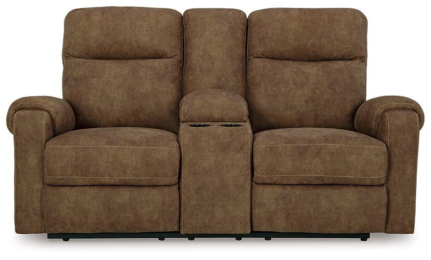 Edenwold Reclining Loveseat with Console - Woo Town Furniture (Worcester,MA)