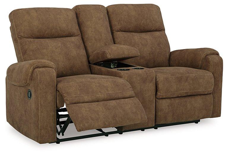 Edenwold Reclining Loveseat with Console - Woo Town Furniture (Worcester,MA)