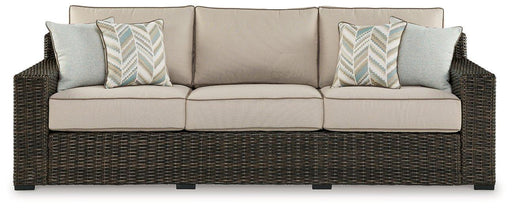 Coastline Bay Outdoor Sofa with Cushion - Woo Town Furniture (Worcester,MA)