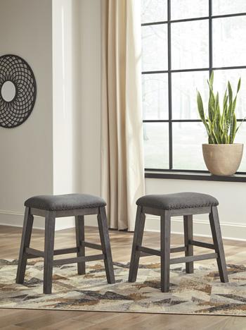 Caitbrook Counter Height Upholstered Bar Stool - Woo Town Furniture (Worcester,MA)