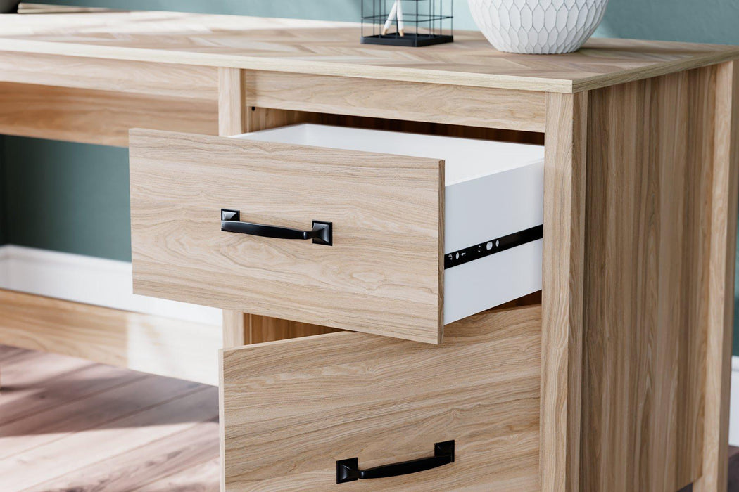 Battelle 60" Home Office Desk with Return - Woo Town Furniture (Worcester,MA)