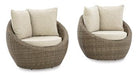 Danson Swivel Lounge with Cushion (Set of 2) - Woo Town Furniture (Worcester,MA)