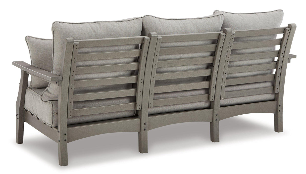 Visola Outdoor Sofa and Loveseat Set - Woo Town Furniture (Worcester,MA)