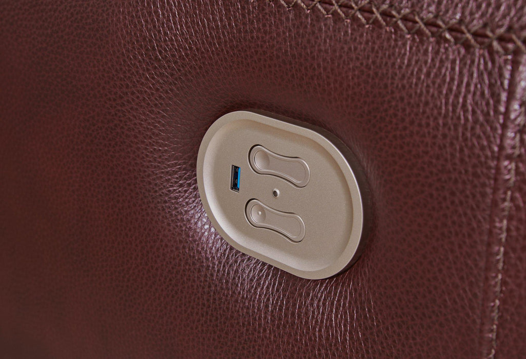 Alessandro Power Reclining Loveseat with Console - Woo Town Furniture (Worcester,MA)