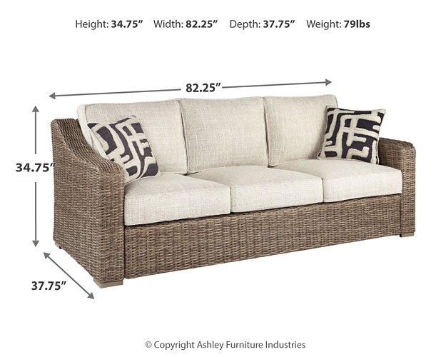 Beachcroft Outdoor Sofa with Cushion - Woo Town Furniture (Worcester,MA)