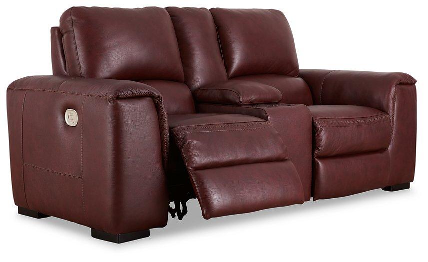 Alessandro Power Reclining Loveseat with Console - Woo Town Furniture (Worcester,MA)