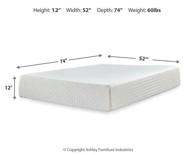 Chime 12 Inch Memory Foam Mattress in a Box - Woo Town Furniture (Worcester,MA)