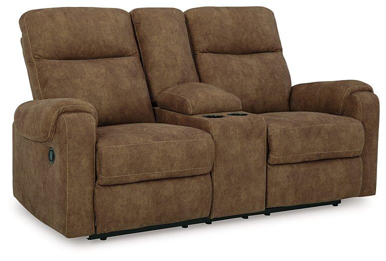 Edenwold Reclining Loveseat with Console - Woo Town Furniture (Worcester,MA)