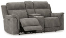 Next-Gen DuraPella Power Reclining Loveseat with Console - Woo Town Furniture (Worcester,MA)