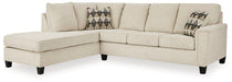 Abinger 2-Piece Sectional with Chaise - Woo Town Furniture (Worcester,MA)