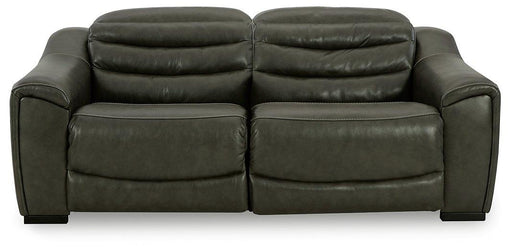 Center Line Power Reclining Sectional Loveseat - Woo Town Furniture (Worcester,MA)