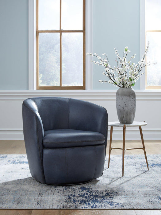 Kierreys Swivel Accent Chair - Woo Town Furniture (Worcester,MA)