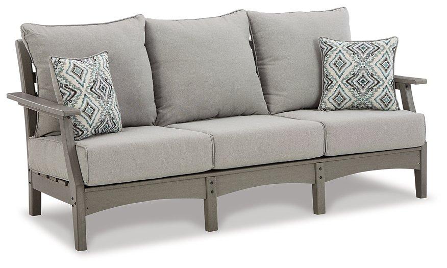 Visola Outdoor Sofa and Loveseat Set - Woo Town Furniture (Worcester,MA)