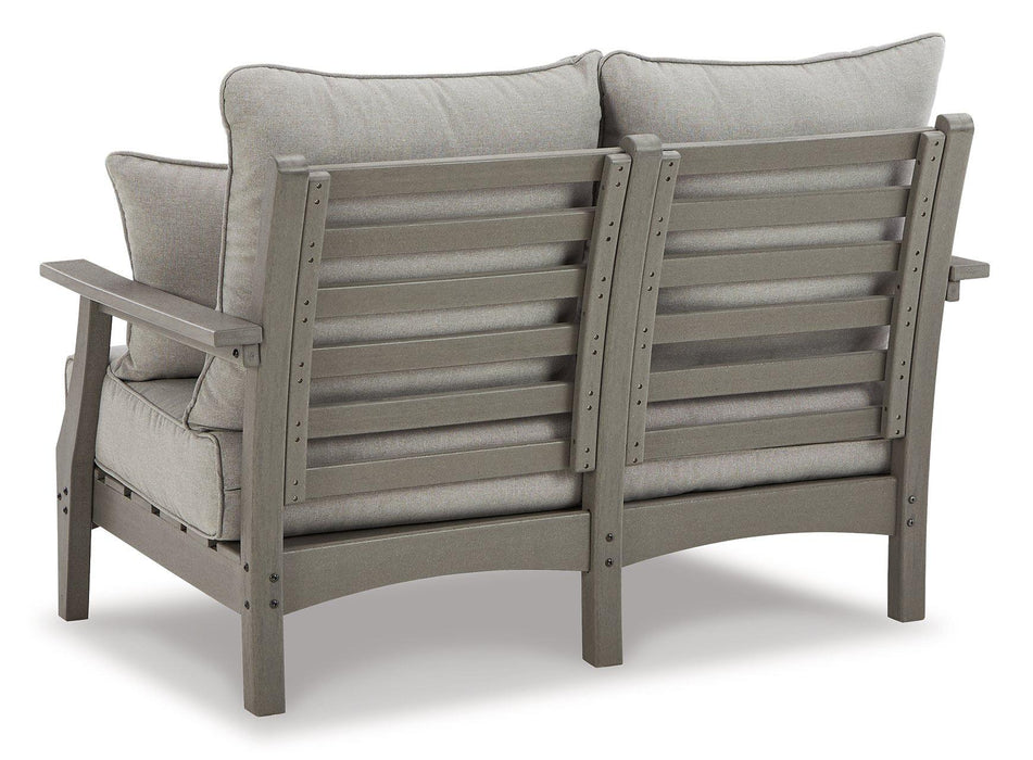 Visola Outdoor Sofa and Loveseat Set - Woo Town Furniture (Worcester,MA)