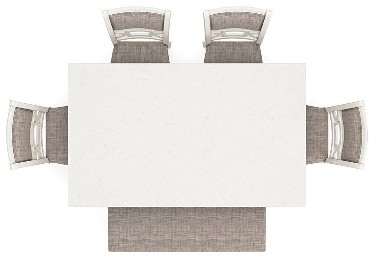 Erinberg Dining Table and 4 Chairs and Bench (Set of 6) - Woo Town Furniture (Worcester,MA)