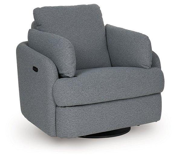 Alainmont Next-Gen Nuvella Swivel Power Recliner - Woo Town Furniture (Worcester,MA)