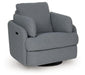 Alainmont Next-Gen Nuvella Swivel Power Recliner - Woo Town Furniture (Worcester,MA)