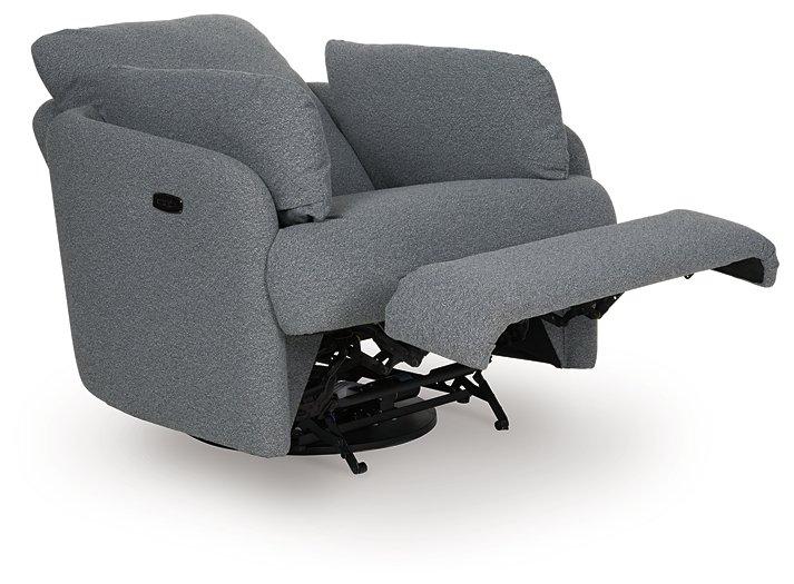 Alainmont Next-Gen Nuvella Swivel Power Recliner - Woo Town Furniture (Worcester,MA)