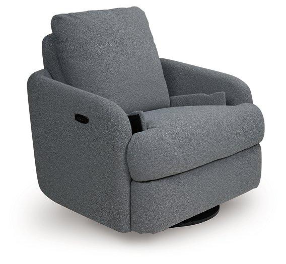 Alainmont Next-Gen Nuvella Swivel Power Recliner - Woo Town Furniture (Worcester,MA)