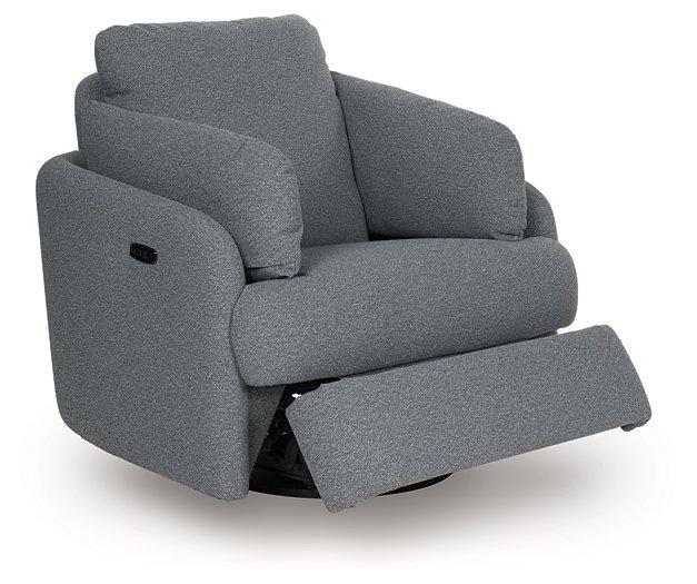 Alainmont Next-Gen Nuvella Swivel Power Recliner - Woo Town Furniture (Worcester,MA)