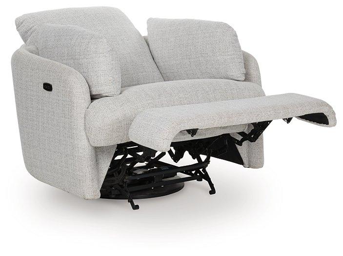 Alainmont Next-Gen Nuvella Swivel Power Recliner - Woo Town Furniture (Worcester,MA)