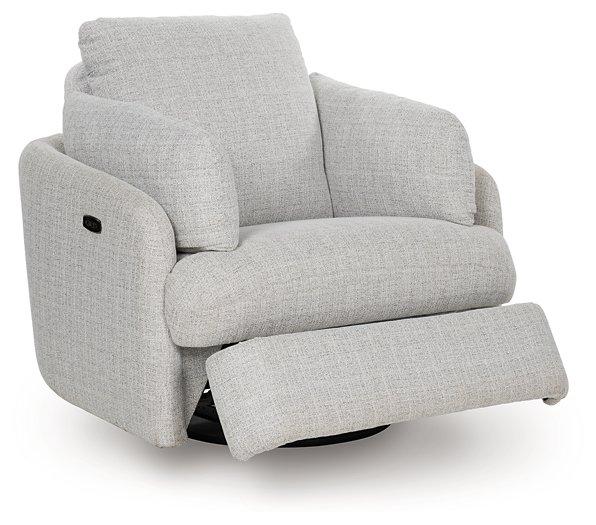 Alainmont Next-Gen Nuvella Swivel Power Recliner - Woo Town Furniture (Worcester,MA)